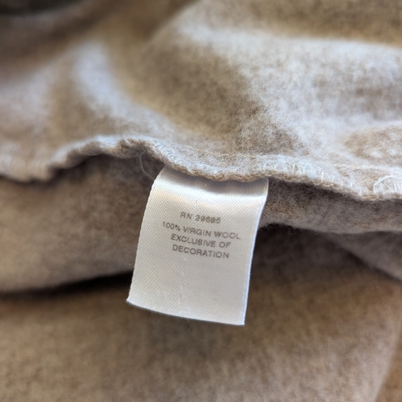 Pendleton Womens Large 100% Wool Brown Robe Sleepwear Loungewear Cottage Cozy - Picture 6 of 6